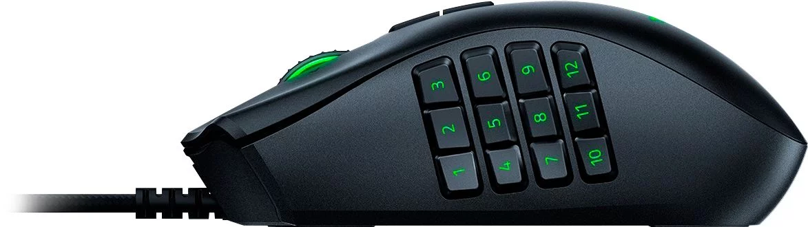 Razer Naga Classic Edition Wired Optical MMO Gaming Mouse, 12-Buttons, Chroma RGB, Black