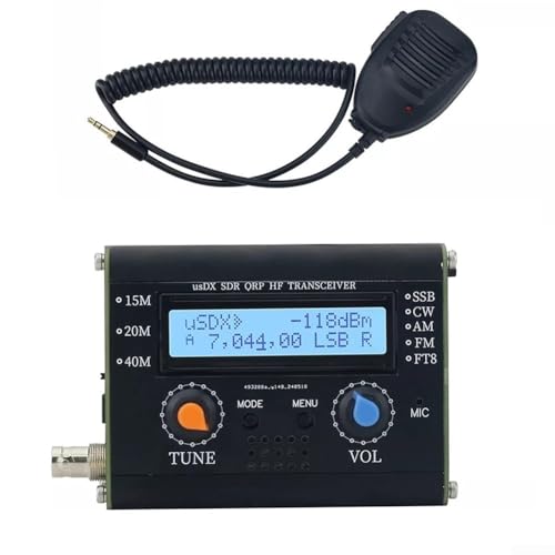 5W USDX S-DR QRP Transceiver QCX-SSB To SSB 3-Band All Mode High Frequency With Handheld Microphone (No Battery)