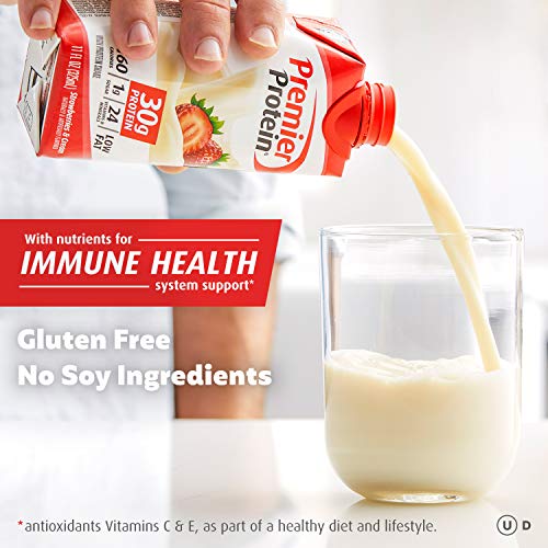 Premier Protein Premier Strawberries & Cream High Protein Shake (15 X 11 Fl Ounce )Total Net Wt (165 Fl Ounce ),, ()