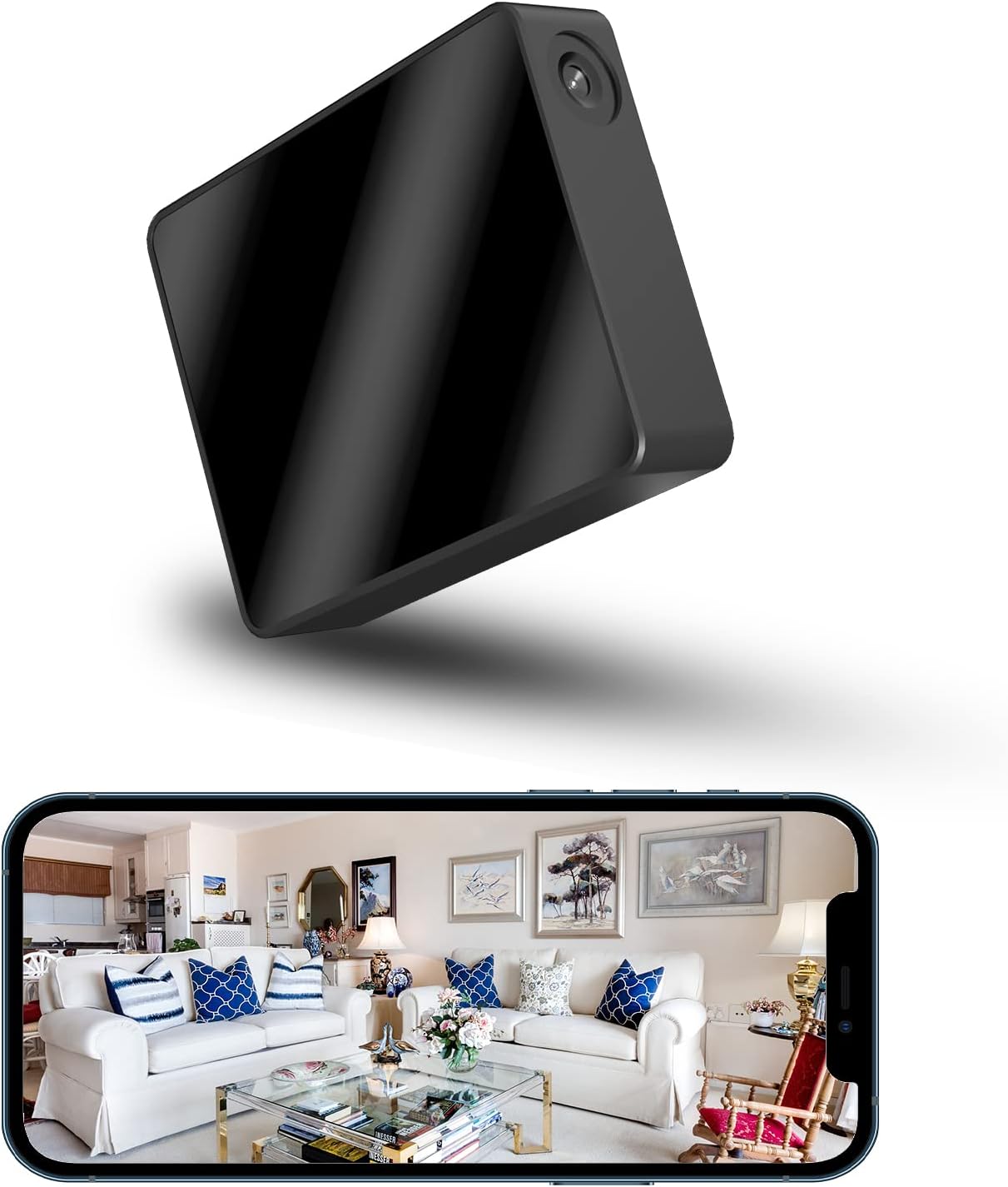 Smart Mini Nanny Security WiFi Camera, ASIEVIE M2 1080P Wireless (Only 2.4 GHz ) Small Home Camera with Motion Detection,Ultra-Wide Angle Lens,Local Storage and Wireless APP Real Time View