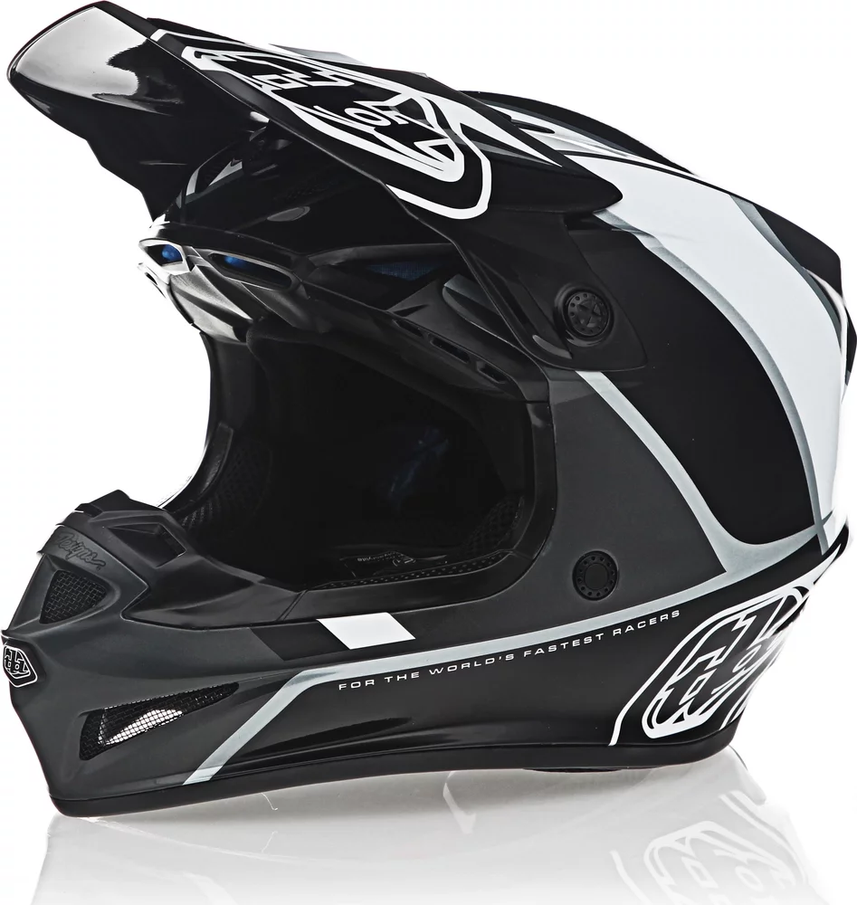 Troy Lee Designs Se4 Polyacrylite Beta Silver Helmet