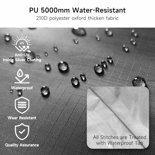 Bike Storage Tent Outdoor - Upgraded Portable Bicycle Storage Sheds with 210D Oxford Fabric PU5000 Waterproof for 2-3 Bikes, Bike Tent/Bike Shed/Bike Cover for Motorcycle, Garden Tools, etc