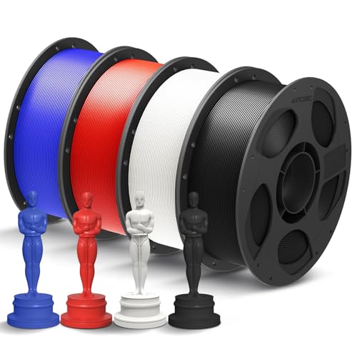 ANYCUBIC PLA+ 3D Printer Filament Bundle, PLA Plus 1.75mm Dimensional Accuracy +/- 0.02mm, Fit Most FDM 3D Printers, 1KG Spool, 2KG Gray+Gray
