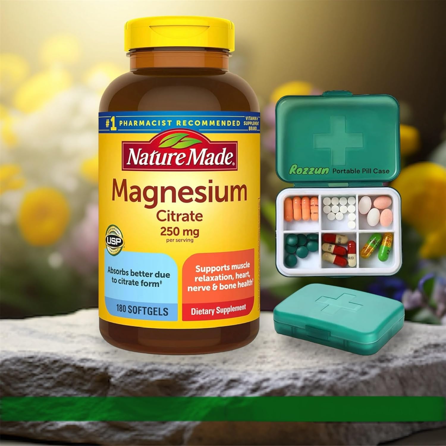 180 softgels Nature Made Magnesium Citrate 250 mg