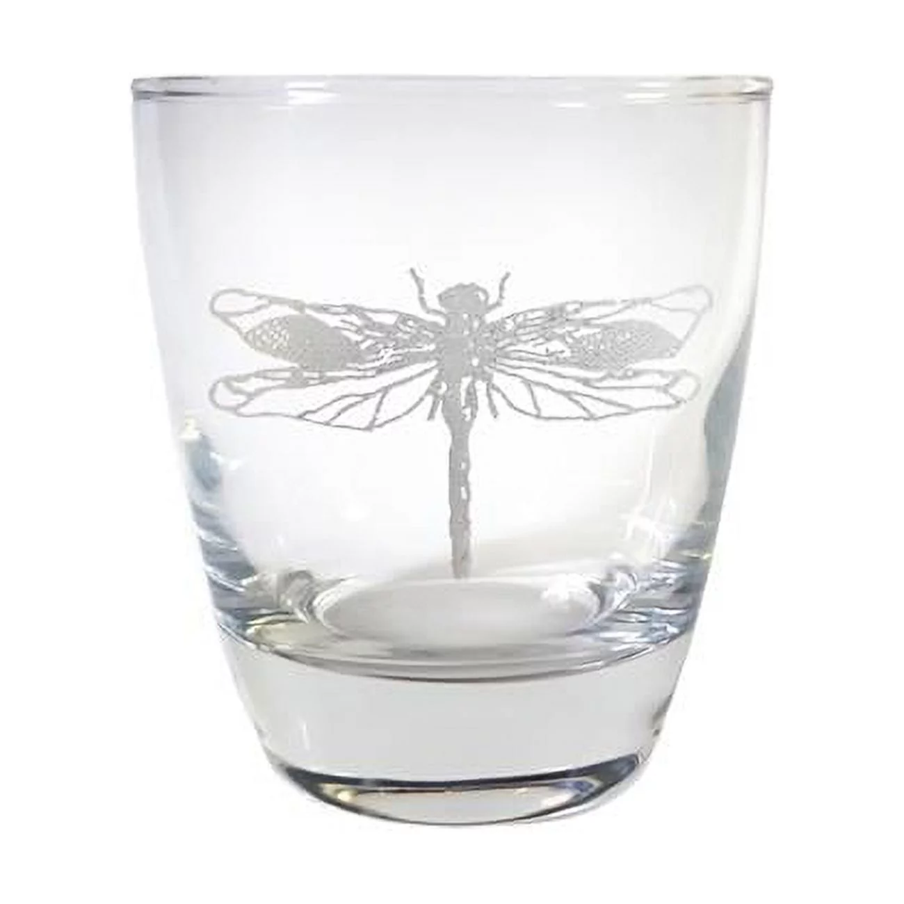 Lyoncraft LBDF01 10 oz Dragonfly Engraved Lowball Glass