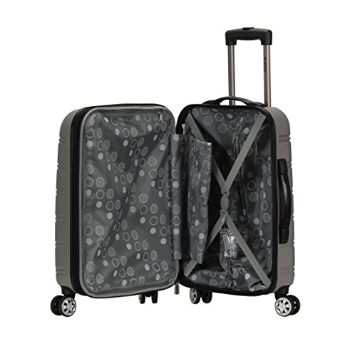 Rockland Melbourne Hardside Expandable Luggage with Spinner Wheels, 2TONEBLUE, 2 Piece (20/28)