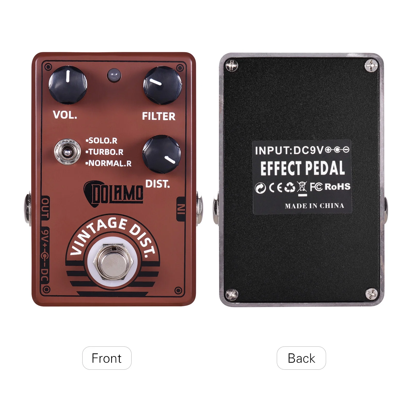 Dolamo Effect maker,Pedal With Filter And Qiuni D-11 Distoon D-11 Distoon Pedal Rusuo