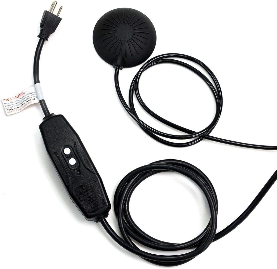 XtremepowerUS Commercial Sewer Snake Drill Drain Auger Cleaner Cable 50-Feet Long 1/2 (4)-Cutter Set & Foot Switch with Wheel