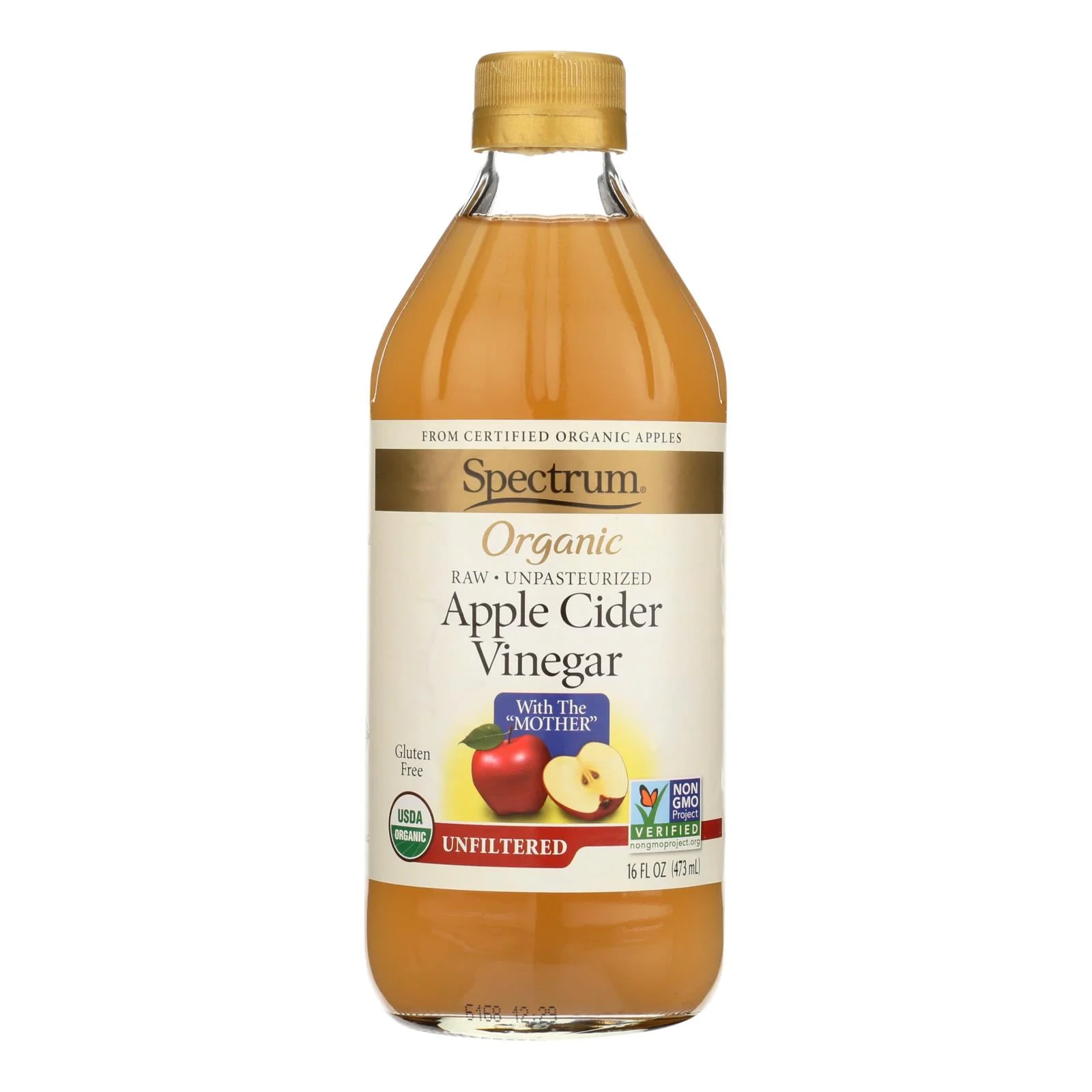 Spectrum Organic Apple Cider Vinegar with the Mother 16 fl oz Pack of 3
