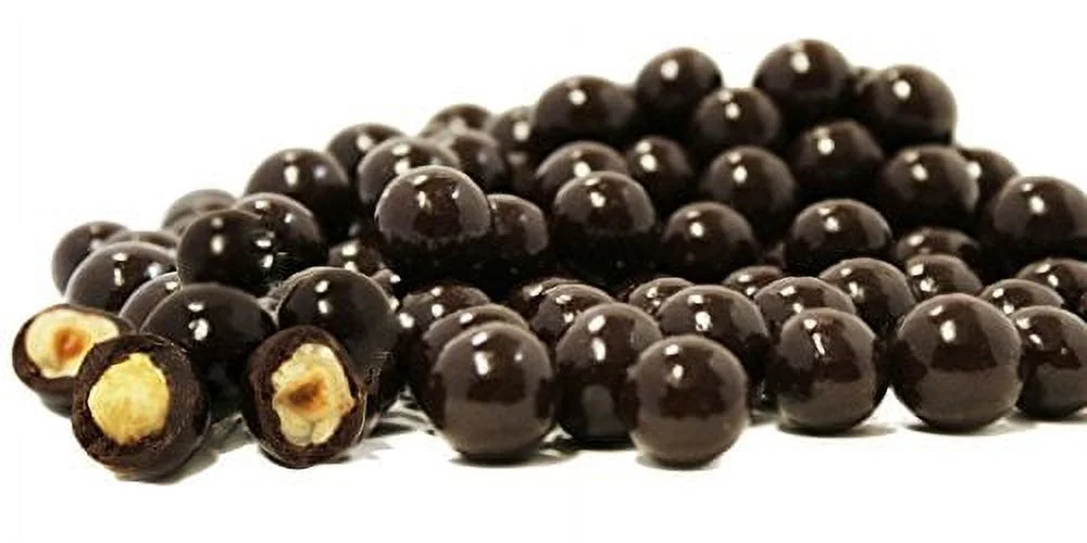 Grmet Dark Chocolate Covered Hazelnuts By Its Delish, (2 Lbs)