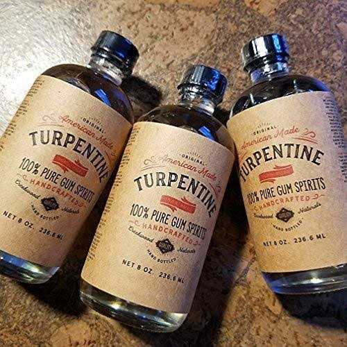 Creekwood Naturals 100% Natural Pure Gum Spirits of Turpentine Glass Bottle 8OZ