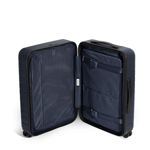 Away Bigger Carry-On Luggage, Lightweight Hardside Large Suitcase with Spinner Wheels, TSA Lock, Airline Approved, Navy Blue
