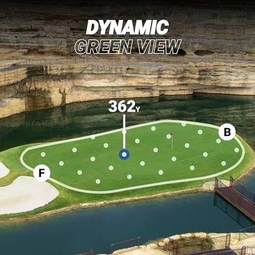 Blue Tees Golf Ringer - Magnetic Golf GPS Handheld, Touch Screen Display, Water Resistant Golf Distance Range Finder, 40,000+ Preloaded Courses, 10+ Hours Battery, Built-in Magnetic Strip