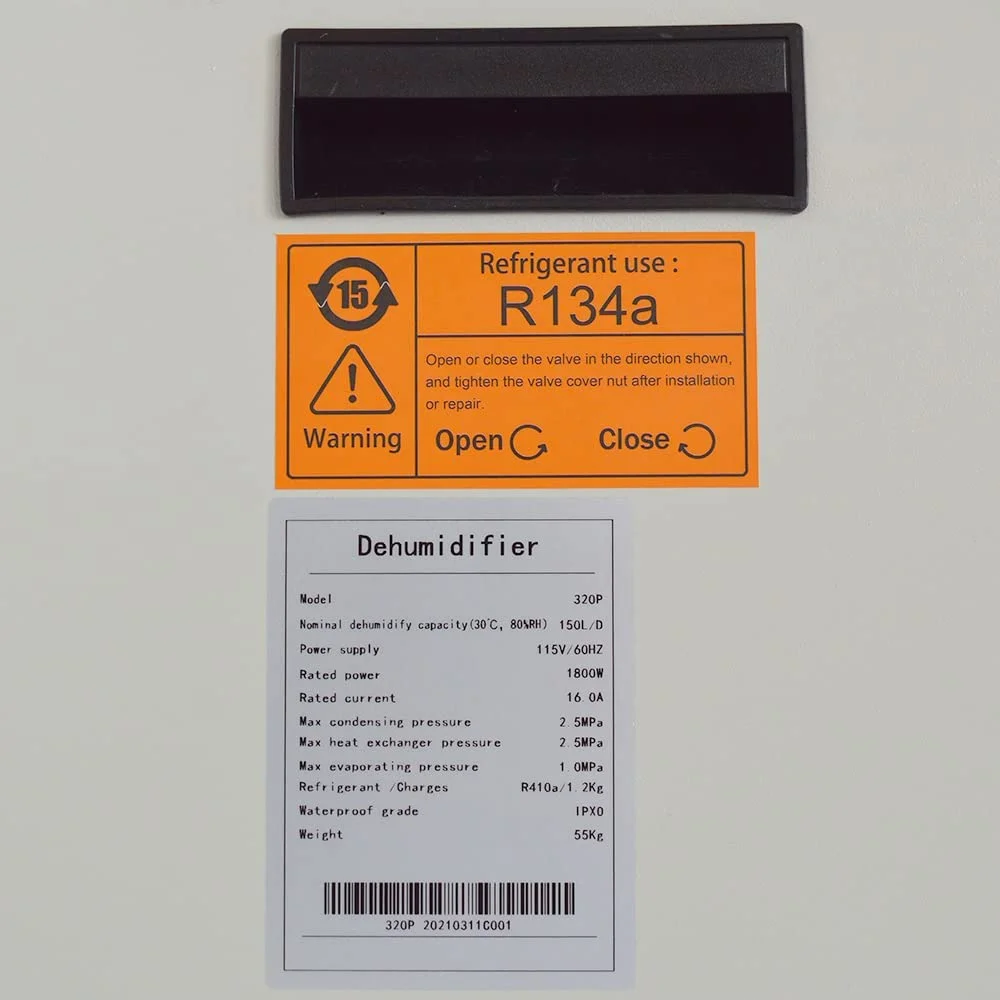 PreAsion Ceiling Dehumidifier Household Basement Dehumidifier Suspended Dryer 1200m³/h 110V 2200W