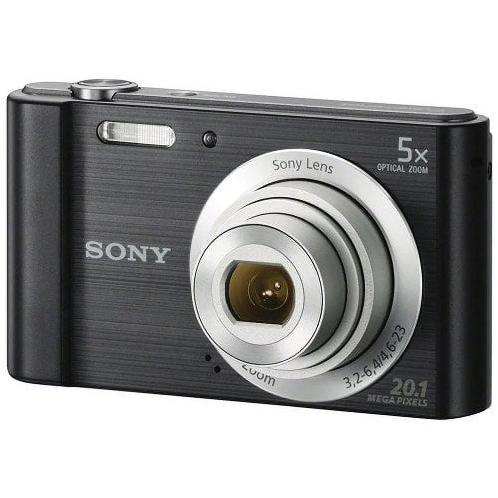 Sony Cyber-shot DSC-W800 Digital Camera (Black) + 64GB Pixi-Basic I3ePro Accessory Bundle