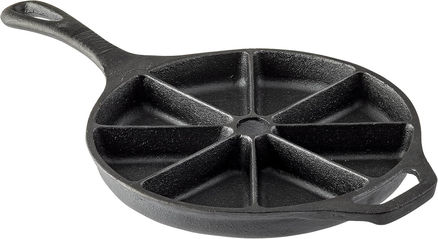 Tablecraft Round Corn Bread Skillet with Handle, Cast Iron, 8.75