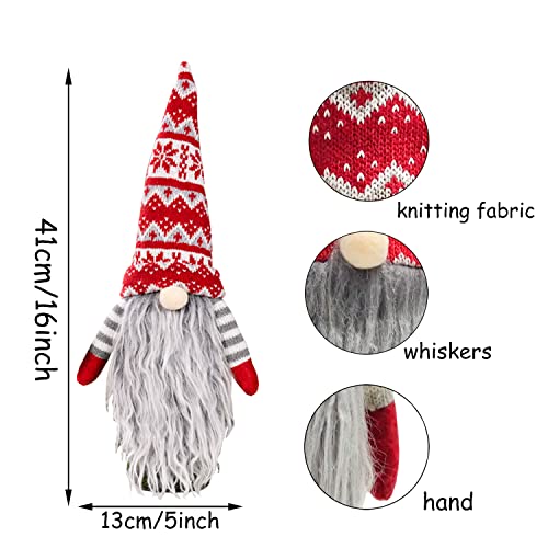 Doumeny Christmas Gnomes Wine Bottle Cover, 4Pcs Christmas Wine Bottle Topper Santa Plush Wine Bottle Cover Xmas Champagne Wine Bottle Decorative Bags for Wedding Holiday Wine Tasting Party Favors