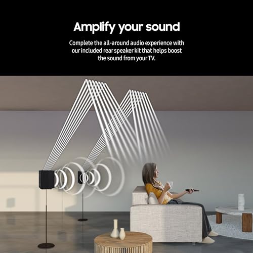 SAMSUNG Q990D 11.1.4ch Soundbar w/Wireless Dolby Atmos Audio, Rear Speaker Included, Q-Symphony, SpaceFit Sound Pro, Adaptive Sound, Game Mode Pro with Alexa Built-in, HW-Q990D/ZA