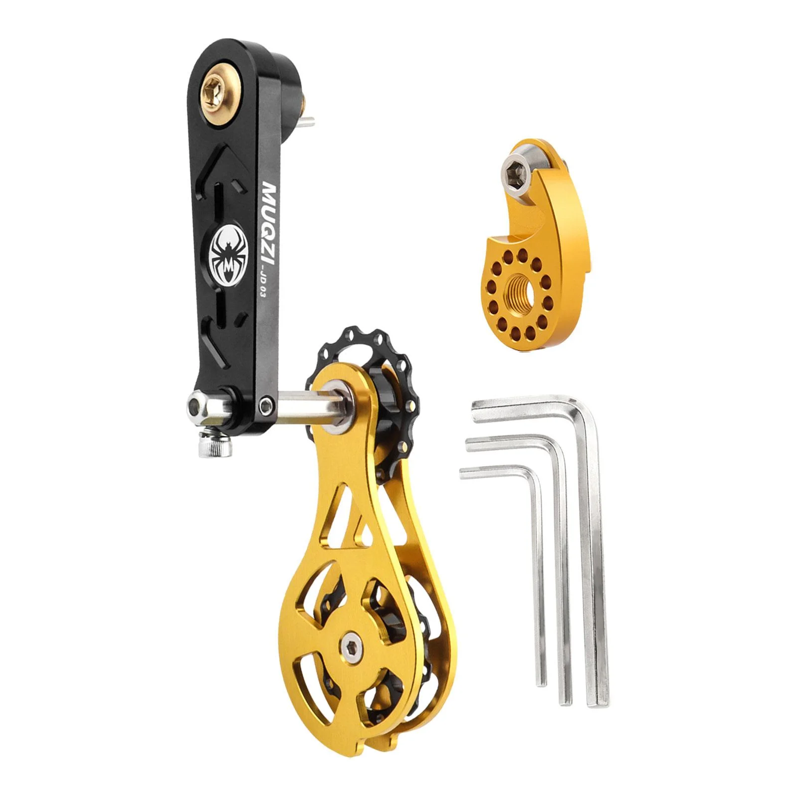 kesoto Bike Chain Tensioner Single Speed Adapter Chain Adjuster Accessories E