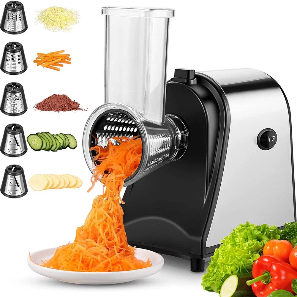 Jahy2Tech  Electric Cheese Grater, Salad Maker Electric Slicer Shredder, Graters, Chopper