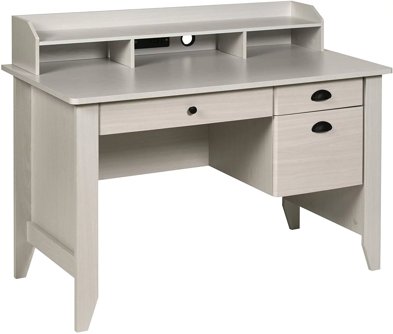 Popular Eleanor Executive Desk Wood Grain  White Oak