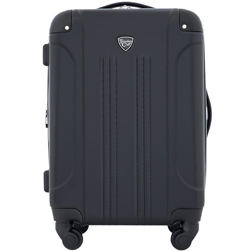 Travelers Club Chicago Hardside Expandable Spinner Luggage, Teal, 20