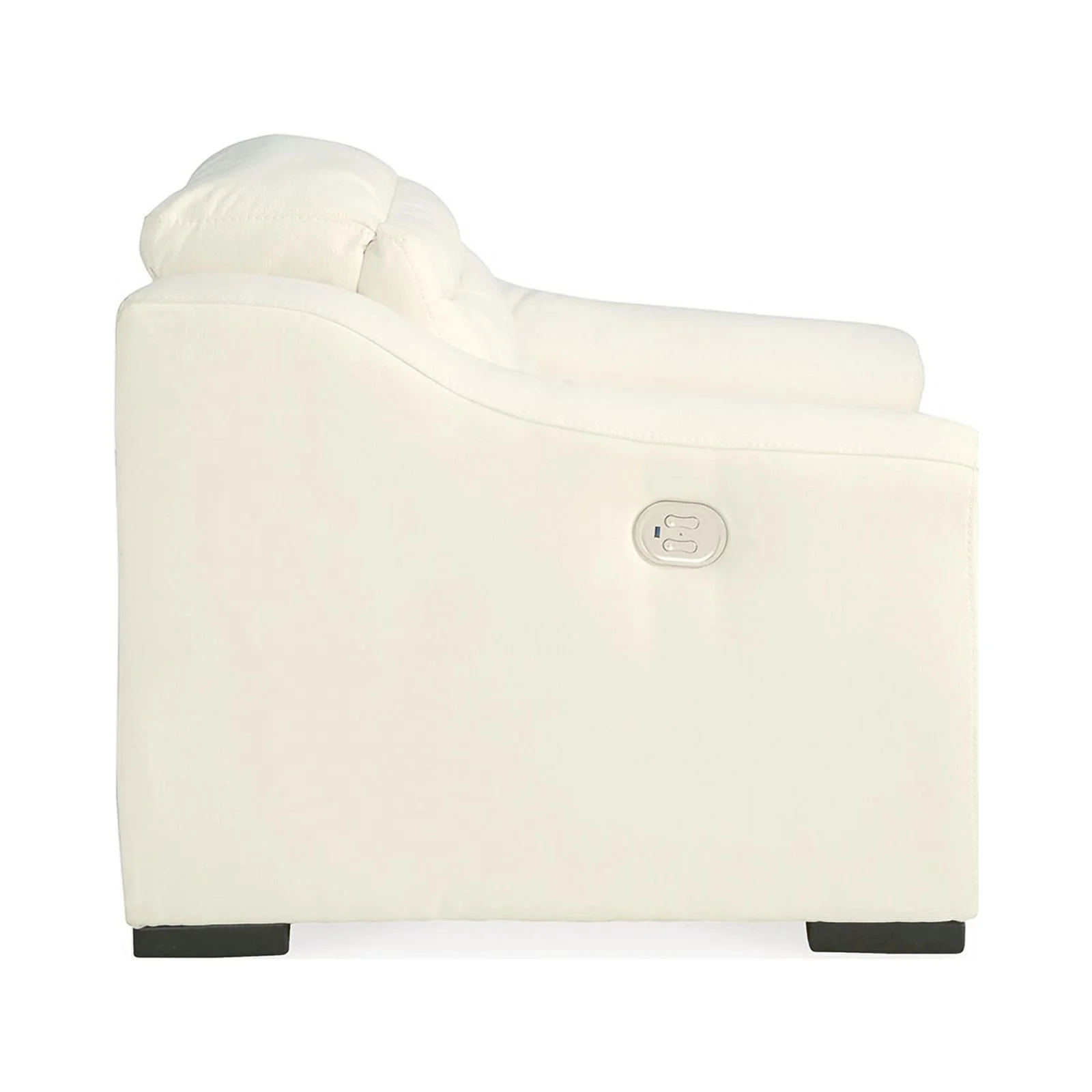 Ashley Furniture Next-Gen Gaucho Faux Leather Power Recliner in White