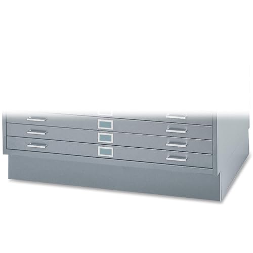 Safco Products 4997GRR Flat File Closed Base for 5-Drawer 4996GRR and 10 Drawer 4986GR Flat Files, Sold Separately, Gray