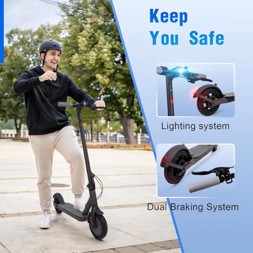 Electric Scooter, Powerful 350W Adult Electric Scooter, Up to 19Mph and 8.5