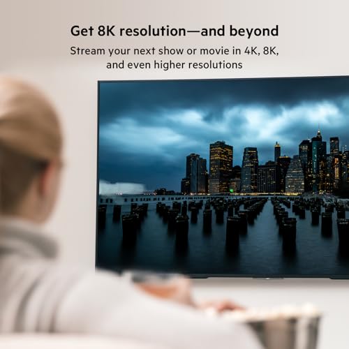 Belkin Ultra HD HDMI 2.1 Cable 6.6ft/2M, 4K Ultra High Speed HDMI Cable, 48Gbps HDMI 2.1 Cord, Dolby Vision HDR & 8K @60Hz, 10K Streaming - Compatible w/ Playstation, PS4, PS5, Xbox Series X, & More