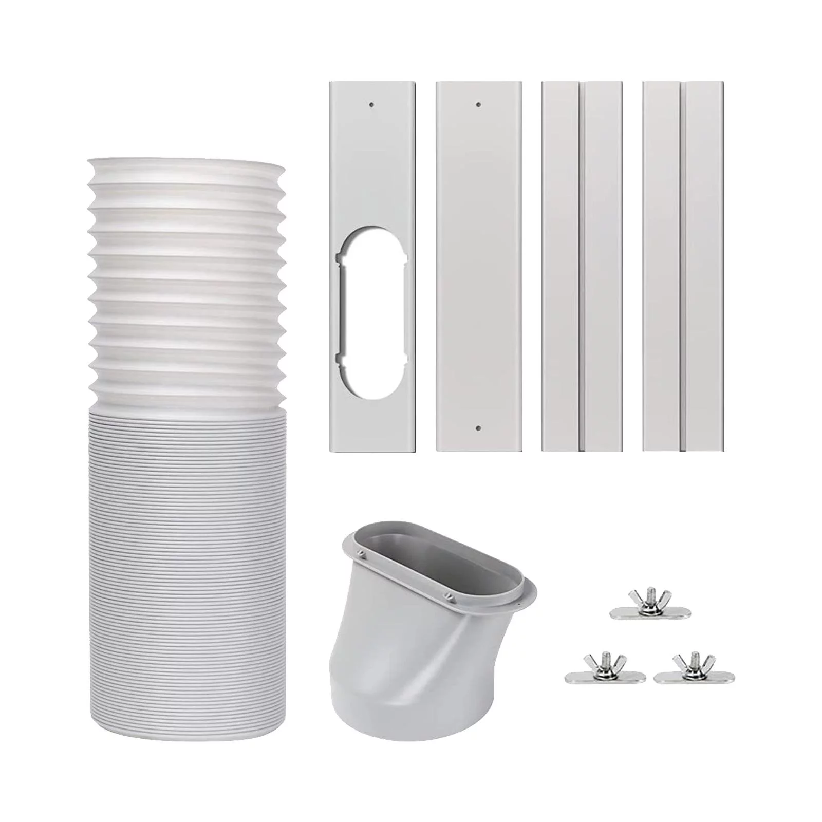 Portable Air Conditioner Window Set, Set for Air Conditioner Easy to Install Horizontal Plates, for Replacement Home Style D