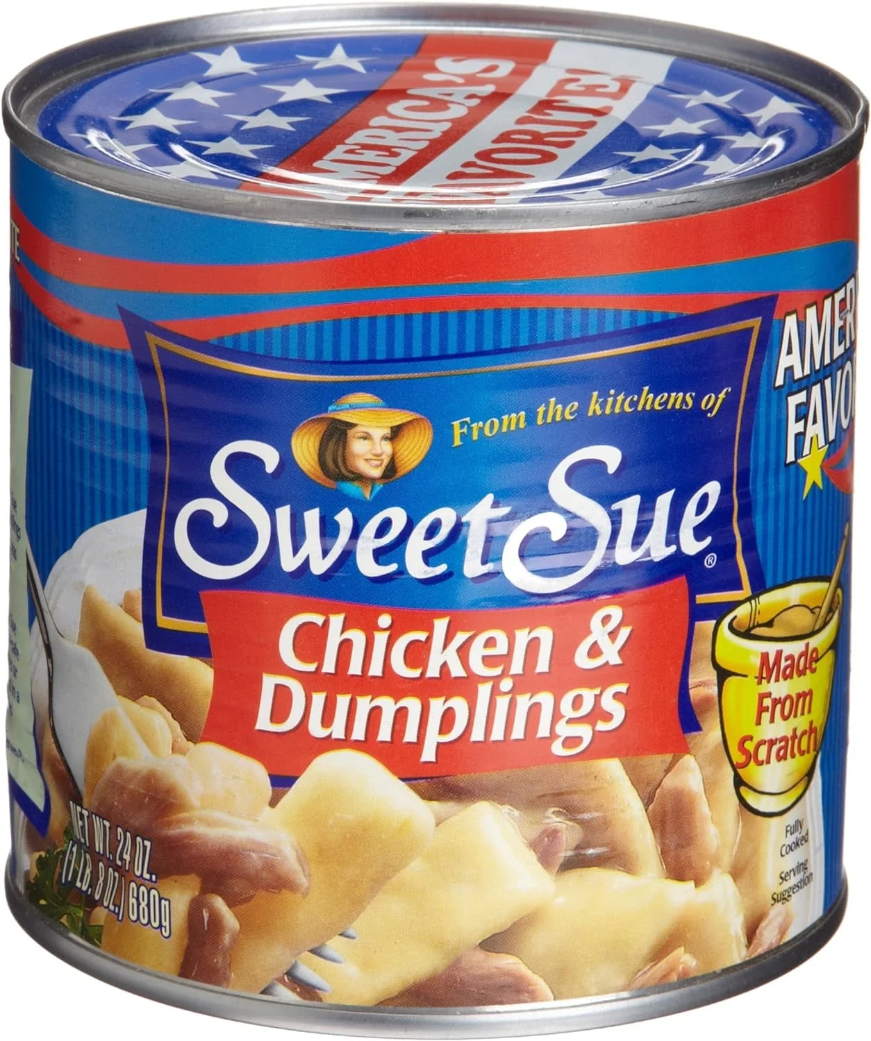 Sweet Sue Chicken & Dumplings, 24oz Can (Pack of 12)