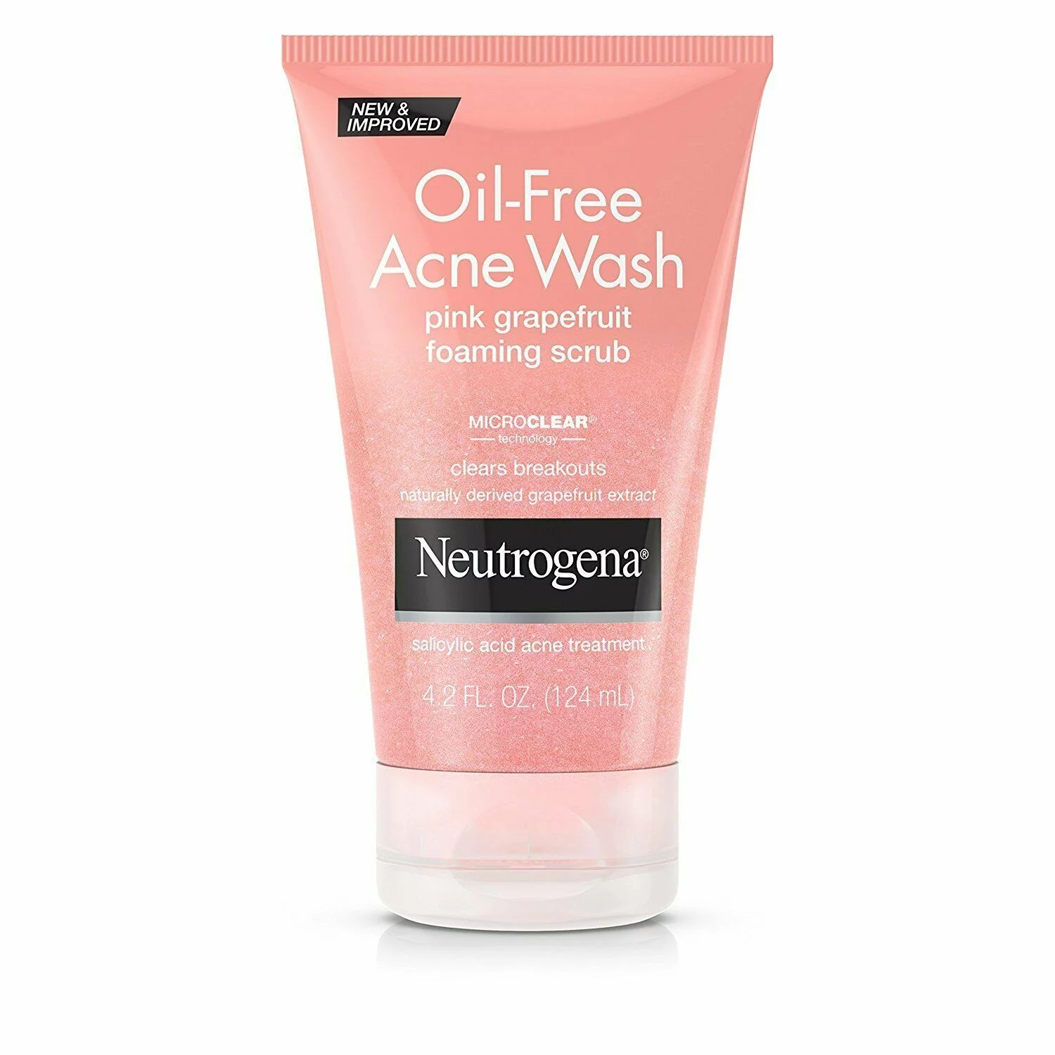 Neutrogena Oil-Free Acne Wash Foaming Scrub, Pink Grapefruit, 2 oz, 3 Pack