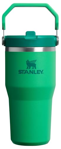Stanley IceFlow Flip Straw Tumbler with Handle 30 oz | Twist On Lid and Flip Up Straw | Leak Resistant Water Bottle | Insulated Stainless Steel |BPA-Free | Lilac