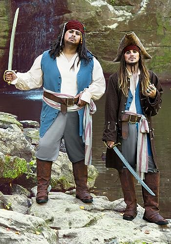 Men's Captain Jack Sparrow Costume, Disney's Pirates of the Caribbean Jack Sparrow Adult Costume