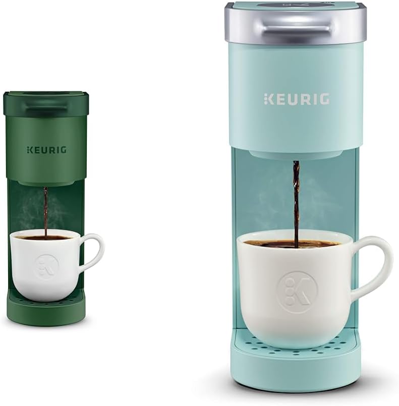 Keurig K-Mini Single Serve Coffee Maker, Evergreen & K-Mini Single Serve Coffee Maker, Oasis