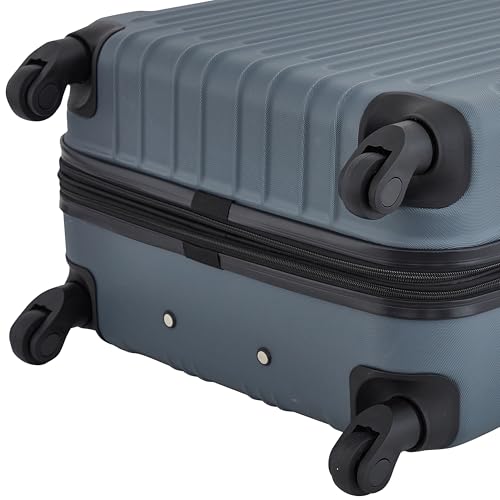 Travelers Club Midtown Hardside Luggage Travel, Black, 4-Piece Set