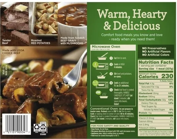 Marie Callender's Steak & Roasted Potatoes Frozen Meal, 11.9 oz - Pack of 6