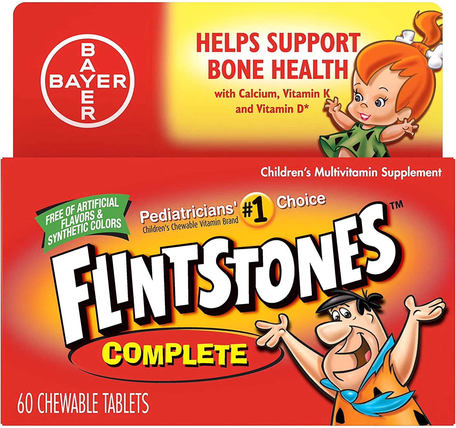 Flintstones Chewable Tablets Complete 60 Ea - (Pack of 1)