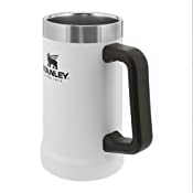 Stanley Stay-Chill Beer Stein 24 oz | Heavy Duty Big Grip Handle | Beer Tumbler Drink Cup, Holds 2 Cans | Insulated Stainless Steel Party Mug | BPA-Free | Azure