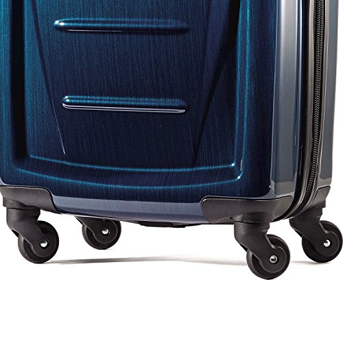 Samsonite Winfield 2 Hardside Expandable Luggage with Spinner Wheels, Brushed Anthracite, Checked-Large 28-Inch