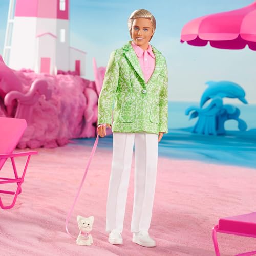 Barbie ''Sugar's Daddy'' Ken Doll in Pastel Suit with Dog - Limited Edition The Movie Doll (Exclusive), HPK06