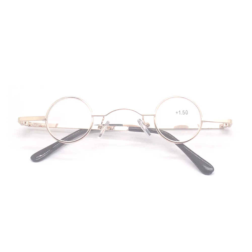 3 Pairs Small Round Metal Reading Glasses