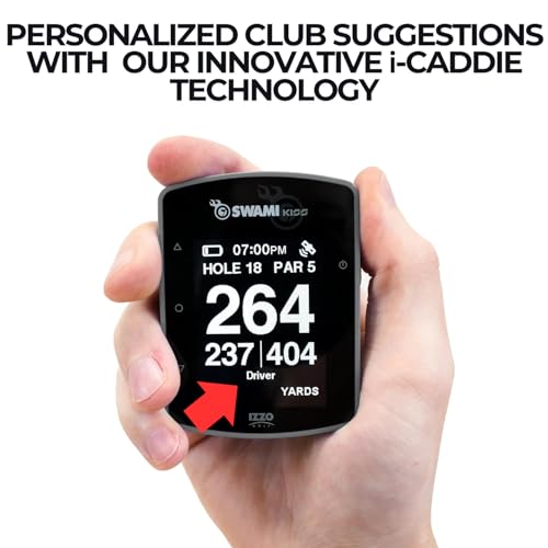 Swami KISS 2.0 Handheld Golf GPS Ragnefinder with Integrated Magnets - Blue