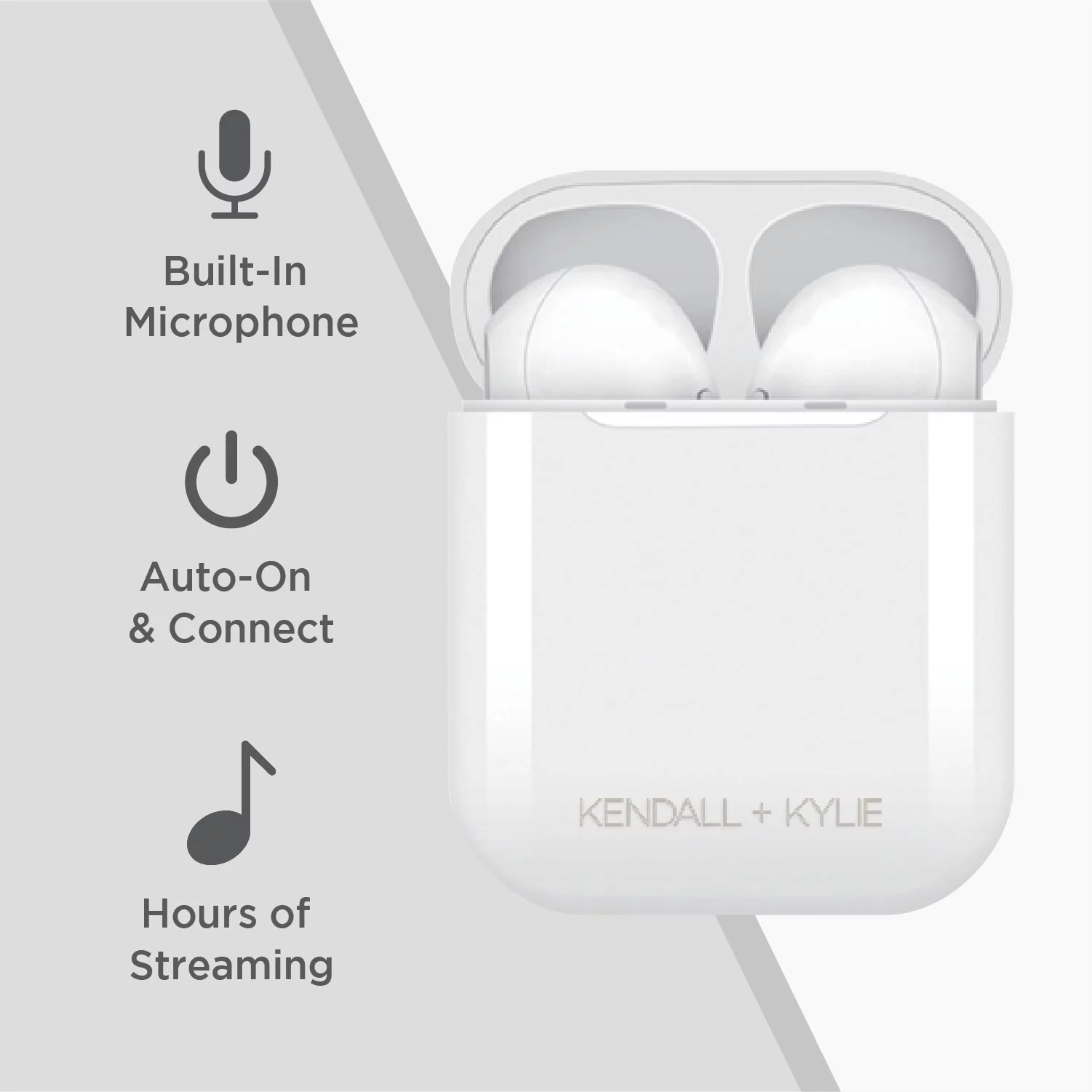 Kendall + Kylie Female Adult Smart Watch w/ Extra Strap & Earbud Set, Checkered Print