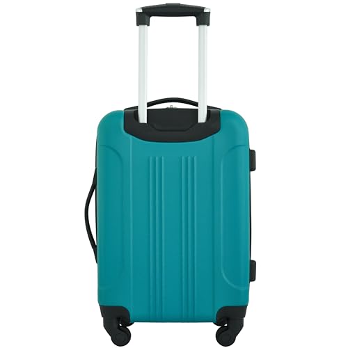 Travelers Club Chicago Hardside Expandable Spinner Luggage, Teal, 20