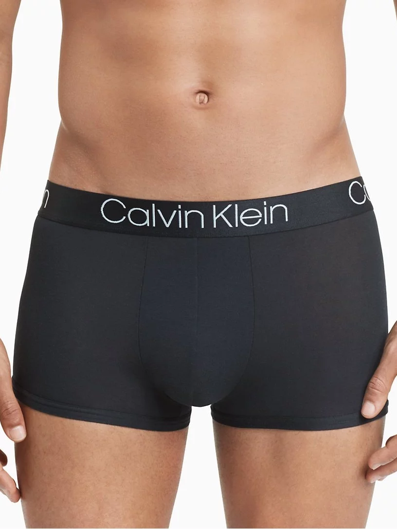 Calvin Klein Men's CK Ultra Soft Modal Trunk, Black/Sliver, Small