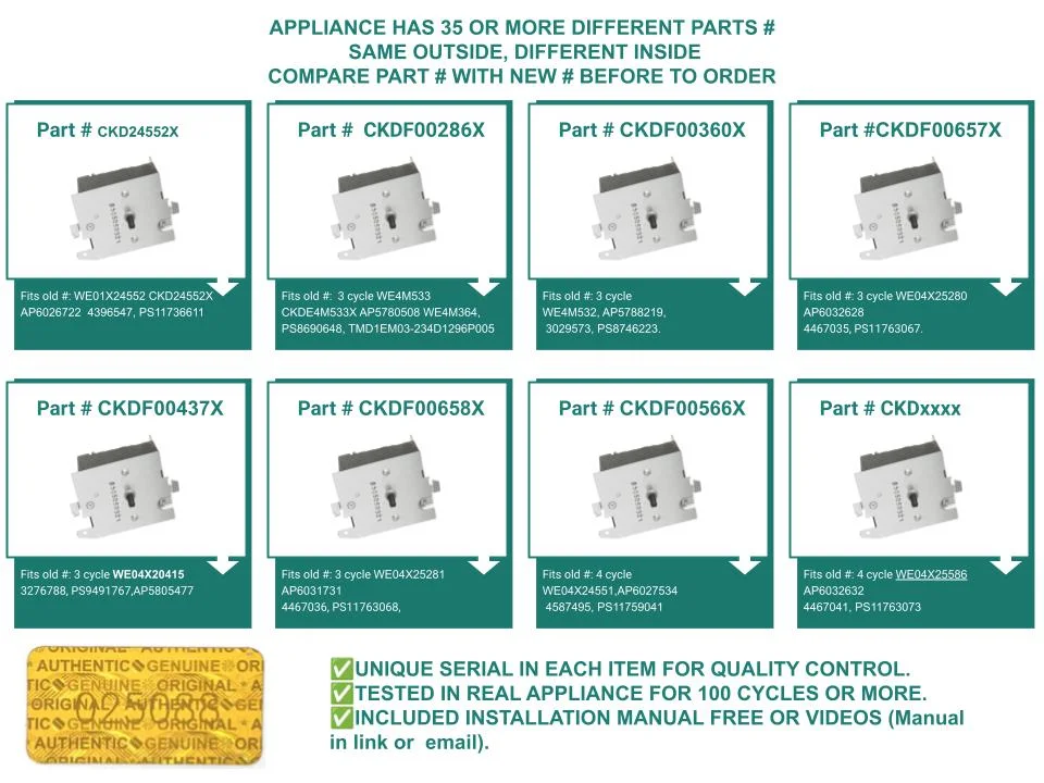 GPSUSA WE4M532 DRYER TIMER WE4M532 fits GE TIMER WE4M532