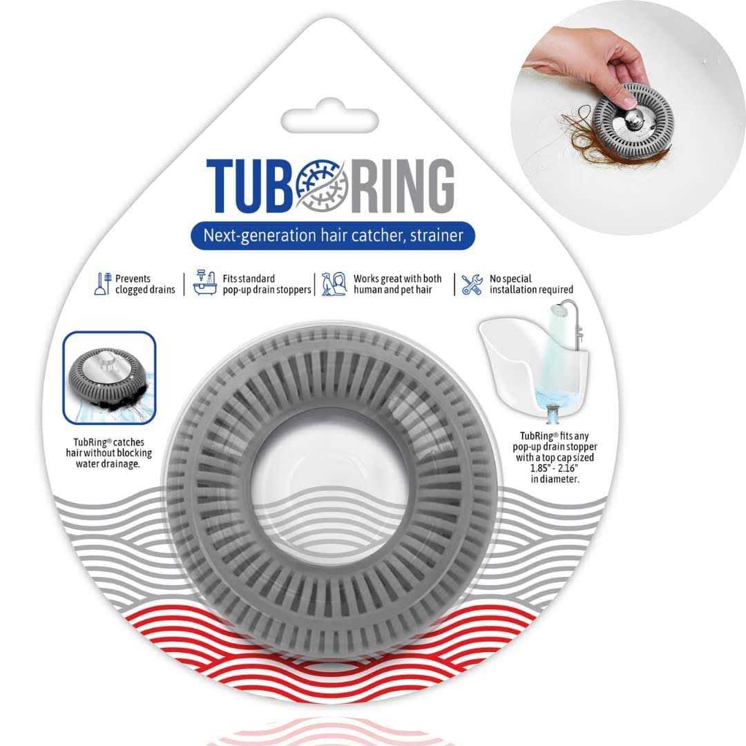 Tubring The Ultimate Tub Drain Protector Hair Catcher/Strainer/Snare - Shop Hardware Tools Online Store