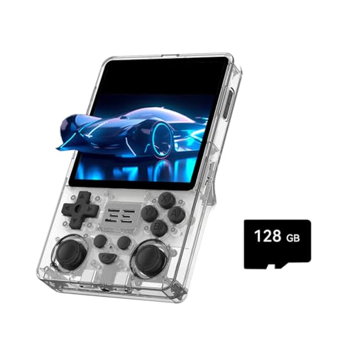 RGB20SX Handheld Game Console with 10000 Gmaes, 4-Inch IPS Open Source Linux Retro Portable Gaming Console, 16+64G 5000Mah Battery Handheld Emulator Gift for Kids Adults